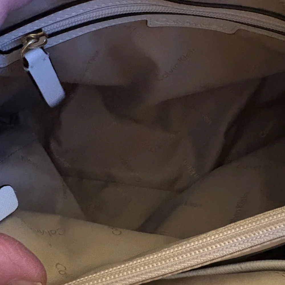 Calvin Klein Collection White and Pink Floral Satchel - Picture 13 of 16